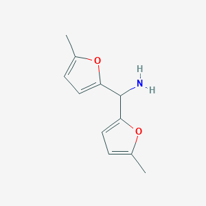 Bis(5-methylfuran-2-yl)methanamine