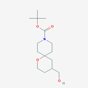 Tert-butyl 4-(hydroxymethyl)-1-oxa-9-azaspiro[5.5]undecane-9-carboxylate