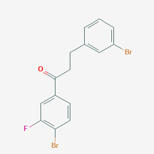 1-(4-Bromo-3-fluorophenyl)-3-(3-bromophenyl)propan-1-one