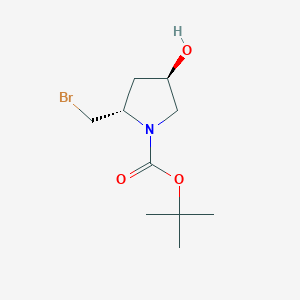 tert-Butyl (2S,4R)-2-(bromomethyl)-4-hydroxypyrrolidine-1-carboxylate