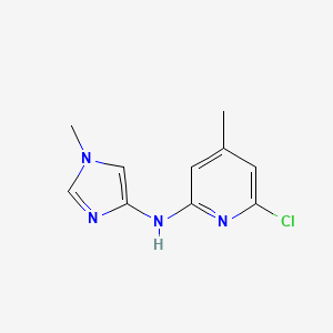 6-Chloro-4-methyl-N-(1-methyl-1H-imidazol-4-yl)pyridin-2-amine