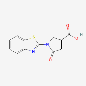 1-(1,3-Benzothiazol-2-yl)-5-oxopyrrolidine-3-carboxylic acid
