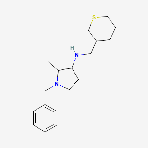 1-Benzyl-2-methyl-N-((tetrahydro-2H-thiopyran-3-yl)methyl)pyrrolidin-3-amine