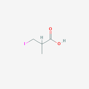 molecular formula C4H7IO2 B15226872 3-Iodo-2-methylpropanoic acid 