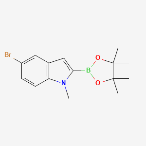 5-Bromo-1-methyl-2-(4,4,5,5-tetramethyl-1,3,2-dioxaborolan-2-YL)-1H-indole