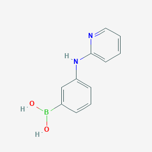 molecular formula C11H11BN2O2 B15226916 3-(Pyridin-2-ylamino)phenylboronic acid 