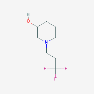 molecular formula C8H14F3NO B15226920 1-(3,3,3-Trifluoropropyl)piperidin-3-ol 