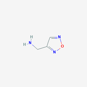 molecular formula C3H5N3O B15226931 (1,2,5-Oxadiazol-3-yl)methanamine 