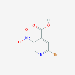molecular formula C6H3BrN2O4 B1522694 2-溴-5-硝基吡啶-4-羧酸 CAS No. 1053655-82-5