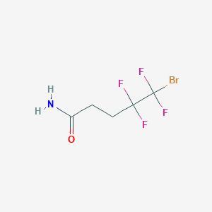 molecular formula C5H6BrF4NO B1522695 5-Bromo-4,4,5,5-tetrafluoropentanamide CAS No. 1309602-30-9