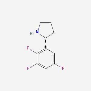 molecular formula C10H10F3N B15226955 (R)-2-(2,3,5-Trifluorophenyl)pyrrolidine 