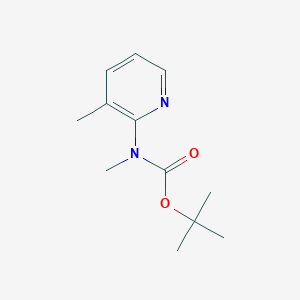 molecular formula C12H18N2O2 B1522700 tert-Butyl methyl(3-methylpyridin-2-yl)carbamate CAS No. 1187385-60-9