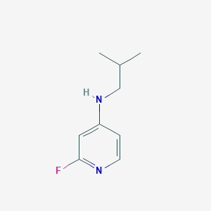 molecular formula C9H13FN2 B15227001 2-Fluoro-N-isobutylpyridin-4-amine 