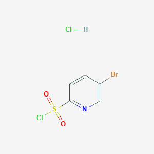 molecular formula C5H4BrCl2NO2S B1522702 5-溴吡啶-2-磺酰氯，盐酸盐 CAS No. 1150561-80-0