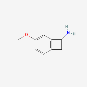 molecular formula C9H11NO B15227025 4-Methoxybicyclo[4.2.0]octa-1,3,5-trien-7-amine 