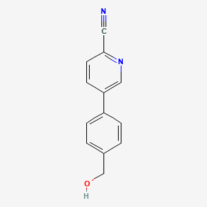 5-(4-(Hydroxymethyl)phenyl)picolinonitrile