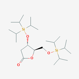 molecular formula C23H48O4Si2 B15227067 (4S,5R)-4-((Triisopropylsilyl)oxy)-5-(((triisopropylsilyl)oxy)methyl)dihydrofuran-2(3H)-one 