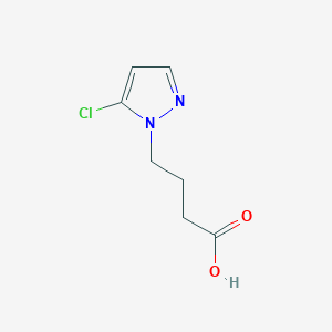 molecular formula C7H9ClN2O2 B15227069 4-(5-Chloro-1H-pyrazol-1-yl)butanoic acid 