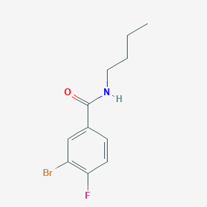 molecular formula C11H13BrFNO B1522707 3-Bromo-N-butyl-4-fluorobenzamide CAS No. 1065074-05-6