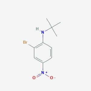 molecular formula C10H13BrN2O2 B1522709 N-叔丁基 2-溴-4-硝基苯胺 CAS No. 952664-76-5