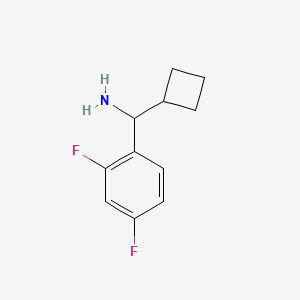 molecular formula C11H13F2N B15227092 Cyclobutyl(2,4-difluorophenyl)methanamine 