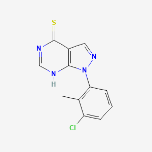 1-(3-Chloro-2-methylphenyl)-1H-pyrazolo[3,4-d]pyrimidine-4-thiol