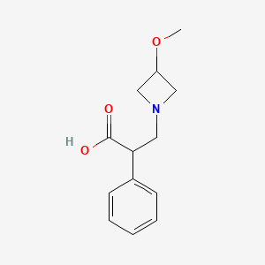 3-(3-Methoxyazetidin-1-yl)-2-phenylpropanoic acid