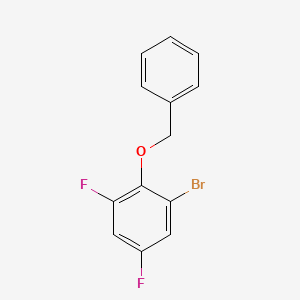 molecular formula C13H9BrF2O B1522714 2-(Benzyloxy)-1-bromo-3,5-difluorobenzene CAS No. 942143-10-4