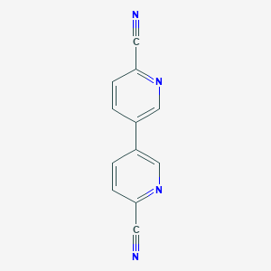 molecular formula C12H6N4 B1522715 3,3'-Bipyridine-6,6'-dicarbonitrile CAS No. 1133116-47-8