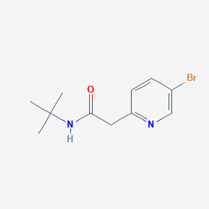 molecular formula C11H15BrN2O B1522717 N-T-Butyl 2-(5-bromopyridin-2-YL)acetamide CAS No. 1159000-89-1