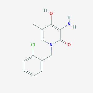 3-Amino-1-(2-chlorobenzyl)-4-hydroxy-5-methylpyridin-2(1H)-one