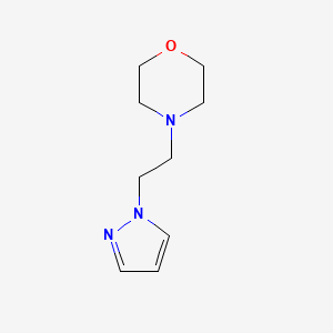 molecular formula C9H15N3O B1522720 4-(2-(1H-吡唑-1-基)乙基)吗啉 CAS No. 1111096-05-9