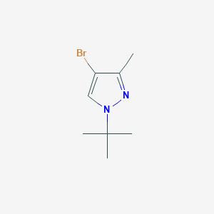 molecular formula C8H13BrN2 B1522724 4-Bromo-1-(tert-butyl)-3-methyl-1H-pyrazole CAS No. 1187385-83-6