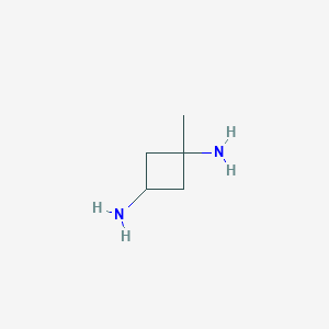 molecular formula C5H12N2 B15227243 Rel-(1s,3s)-1-methylcyclobutane-1,3-diamine 