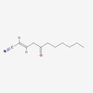 (E)-5-Oxoundec-2-enenitrile