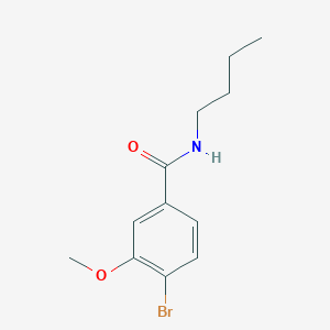 molecular formula C12H16BrNO2 B1522728 4-Bromo-N-butyl-3-methoxybenzamide CAS No. 1065074-09-0