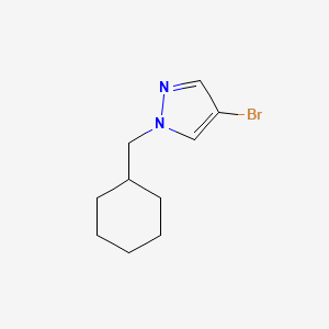 molecular formula C10H15BrN2 B1522729 4-Bromo-1-(cyclohexylmethyl)-1H-pyrazole CAS No. 1150271-24-1