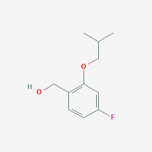 molecular formula C11H15FO2 B15227294 (4-Fluoro-2-isobutoxyphenyl)methanol 