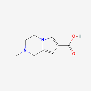 2-Methyl-1,2,3,4-tetrahydropyrrolo[1,2-a]pyrazine-7-carboxylic acid