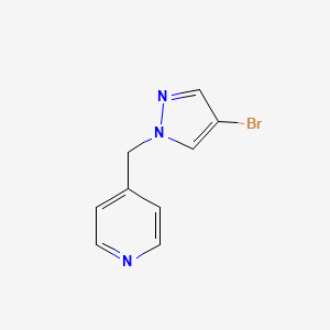 molecular formula C9H8BrN3 B1522731 4-((4-溴-1H-吡唑-1-基)甲基)吡啶 CAS No. 1179798-11-8