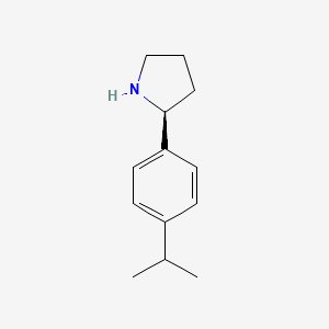 molecular formula C13H19N B15227328 (S)-2-(4-Isopropylphenyl)pyrrolidine 