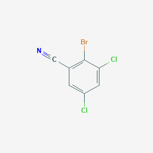 molecular formula C7H2BrCl2N B15227345 2-Bromo-3,5-dichlorobenzonitrile CAS No. 1160574-39-9