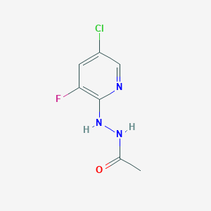 molecular formula C7H7ClFN3O B1522735 N'-(5-Chloro-3-fluoropyridin-2-yl)acetohydrazide CAS No. 1150561-82-2