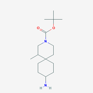 tert-Butyl 9-amino-1-methyl-3-azaspiro[5.5]undecane-3-carboxylate