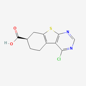 (R)-4-Chloro-5,6,7,8-tetrahydrobenzo[4,5]thieno[2,3-d]pyrimidine-7-carboxylic acid