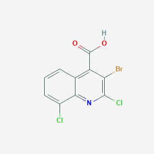 3-Bromo-2,8-dichloroquinoline-4-carboxylic acid