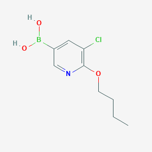 molecular formula C9H13BClNO3 B1522740 (6-Butoxy-5-chloropyridin-3-yl)boronic acid CAS No. 1150114-71-8
