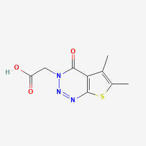 2-(5,6-Dimethyl-4-oxothieno[2,3-d][1,2,3]triazin-3(4H)-yl)acetic acid