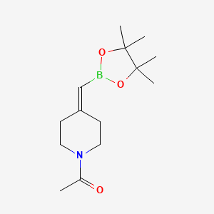 1-(4-((4,4,5,5-Tetramethyl-1,3,2-dioxaborolan-2-yl)methylene)piperidin-1-yl)ethan-1-one