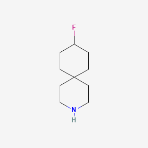 molecular formula C10H18FN B15227465 9-Fluoro-3-azaspiro[5.5]undecane 